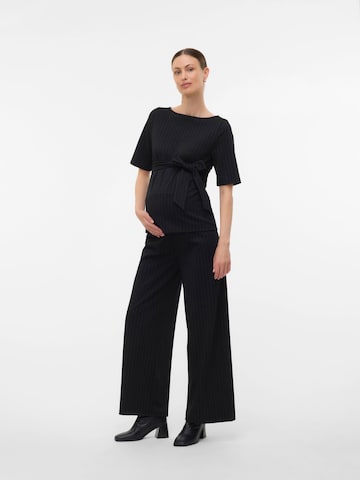 MAMALICIOUS - Pierna ancha Pantalón 'MLTALIA' en negro
