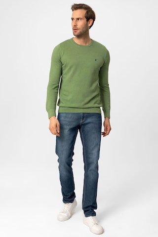 DENIM CULTURE Sweater 'LEVIN' in Green