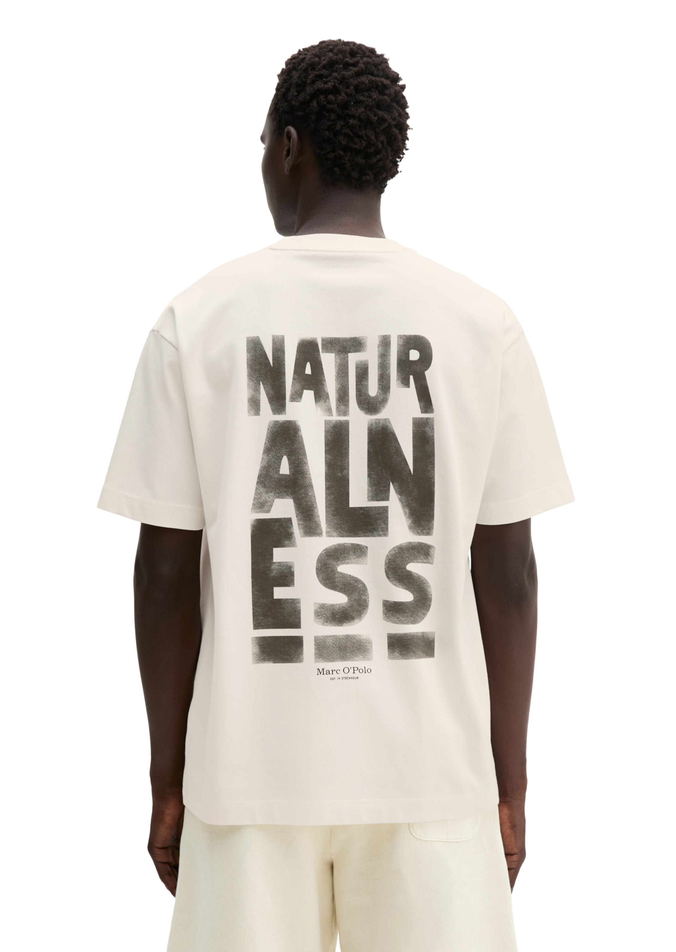 T-Shirt Marc O'Polo en blanc : devant