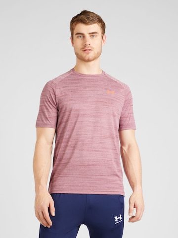 UNDER ARMOUR Performance Shirt 'Tiger' in Pink: front