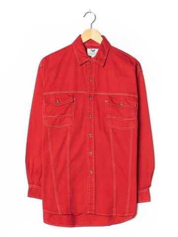 ANVIL Button Up Shirt in L-XL in Red: front