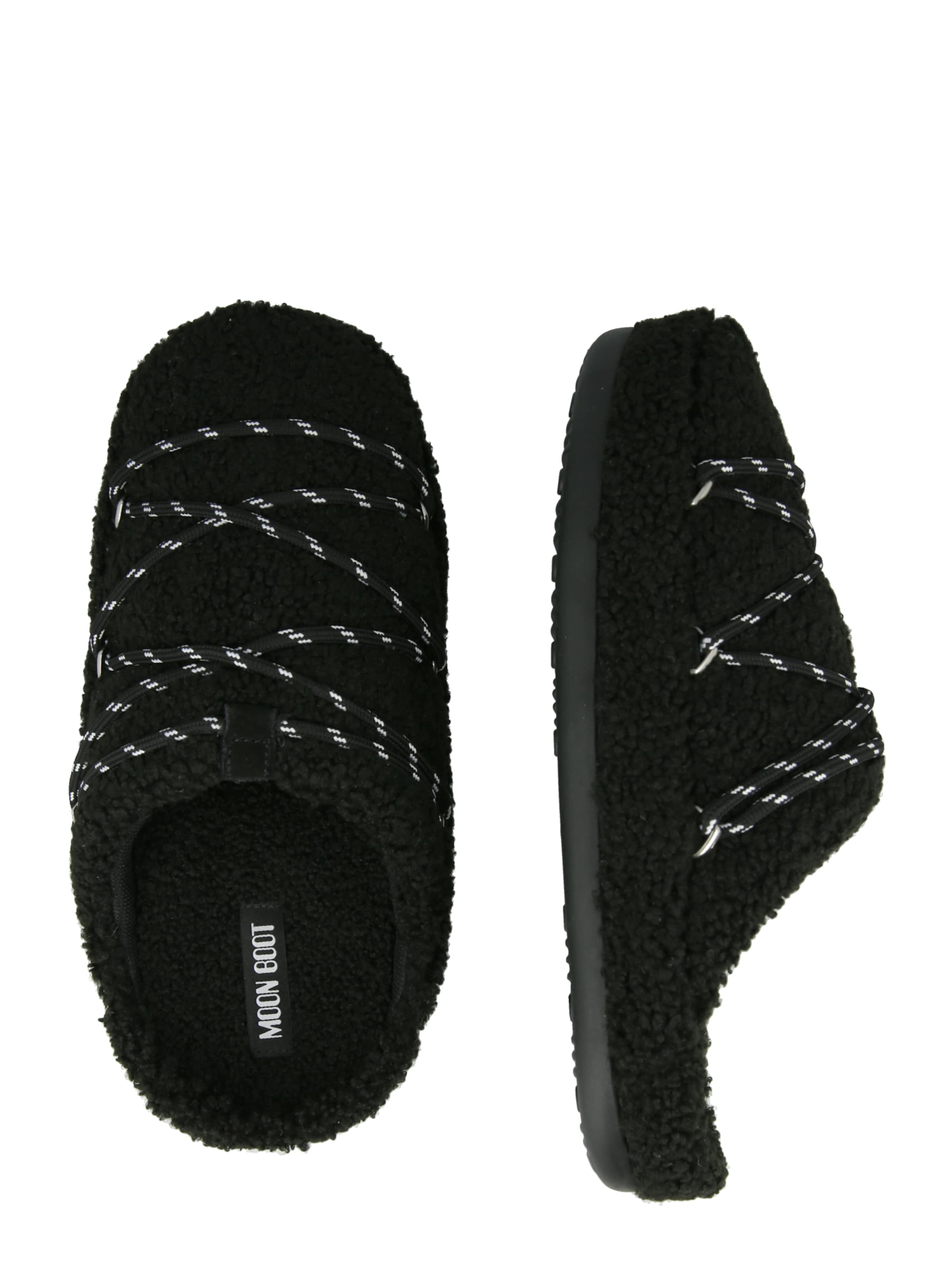 MOON BOOT Kapcie w kolorze czarny