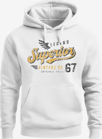 Neverless Sweatshirt 'Superior Vintage' in Weiß: Vorderseite