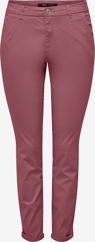 ONLY Slim fit Pants 'PARIS' in Pink: front