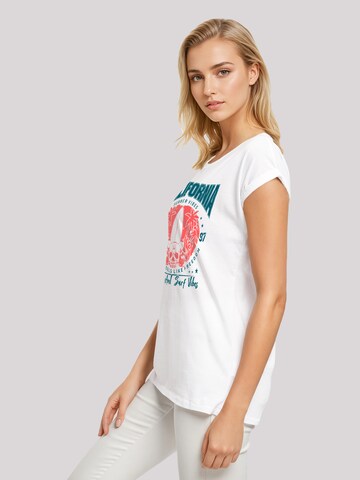 T-shirt 'California skull summer vibes' F4NT4STIC en blanc