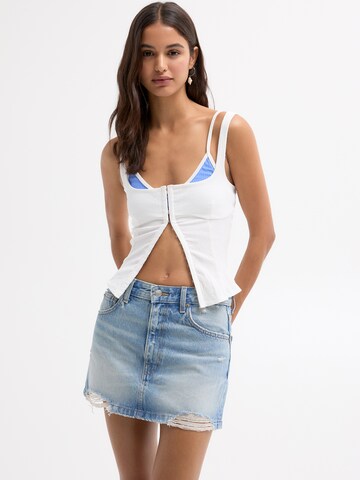 Pull&Bear Rok in Blauw