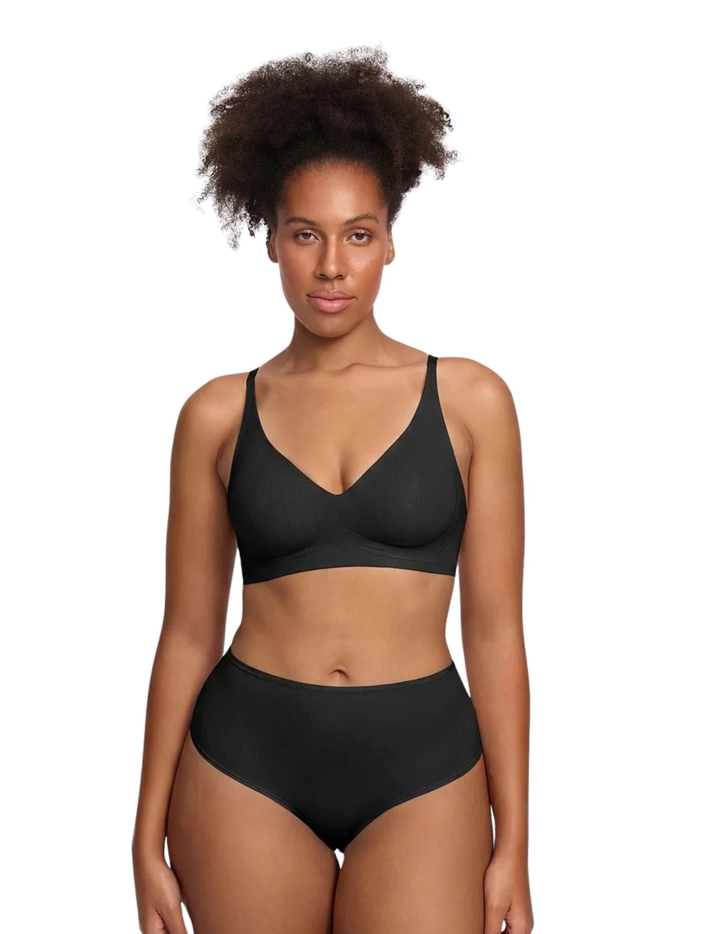 Slip 'Seamless Slip' cfab (formerly creamy fabrics) en noir : devant
