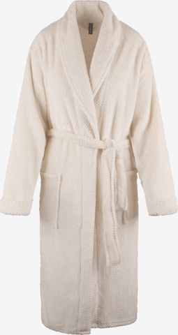 LingaDore Long Bathrobe in White: front