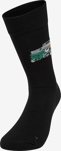 Carlo Colucci Socks 'Dedicato' in Black: front