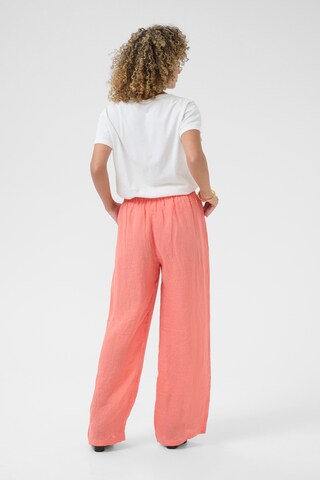 Cream Wide leg Broek 'Bellis' in Roze