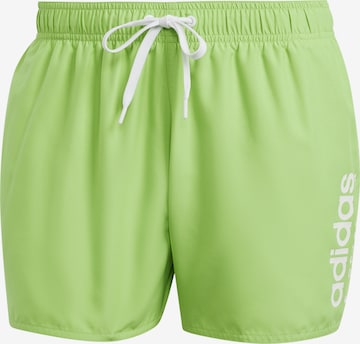 ADIDAS PERFORMANCE Swimming Trunks in Green: front