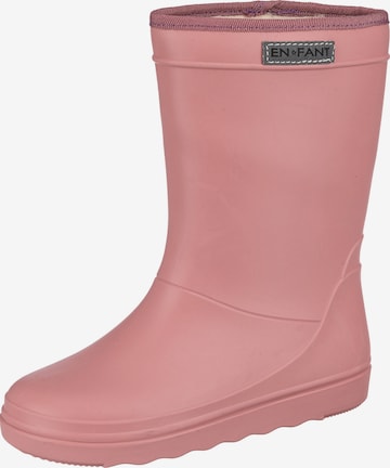 Bottes en caoutchouc EN FANT en rose : devant