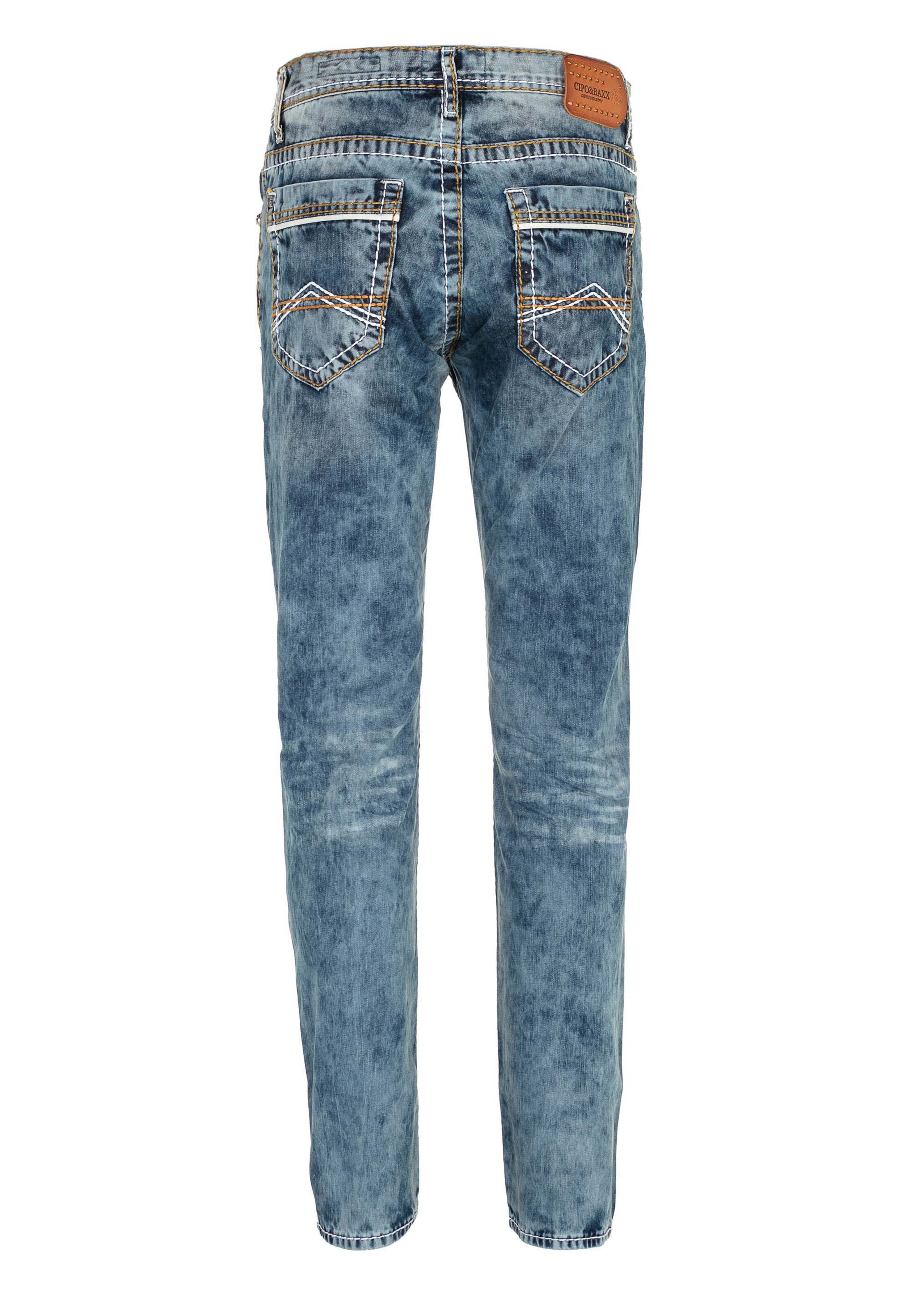 CIPO & BAXX Regular Jeans 'Titan' in Blauw