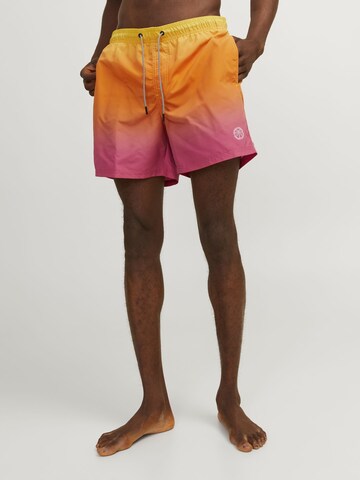 JACK & JONES - Bermudas 'Fiji' en naranja: frente