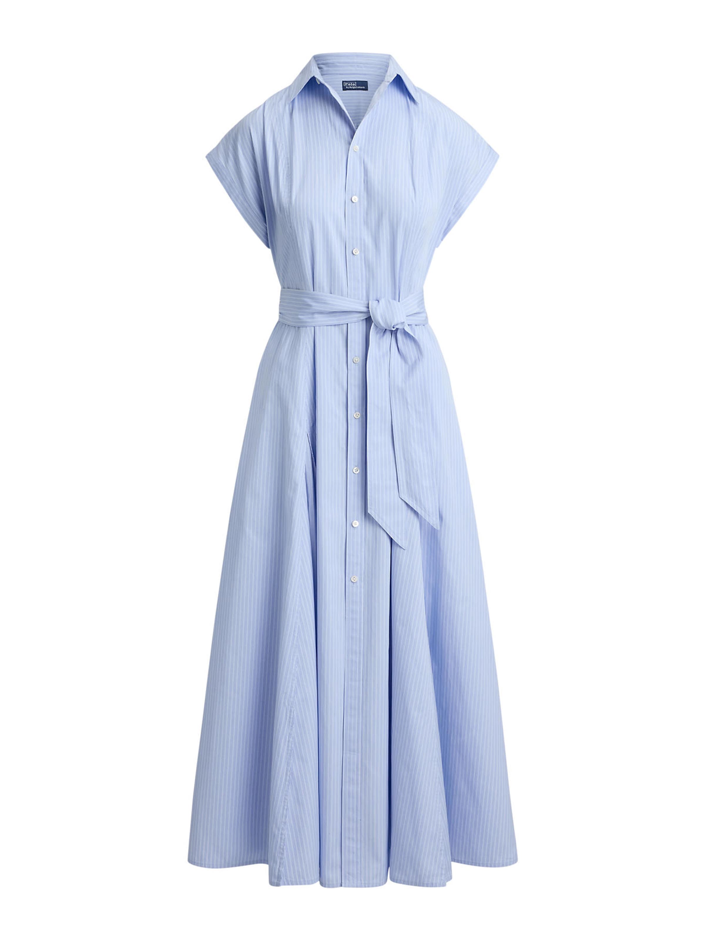 Polo Ralph Lauren Košilové šaty – modrá: přední strana