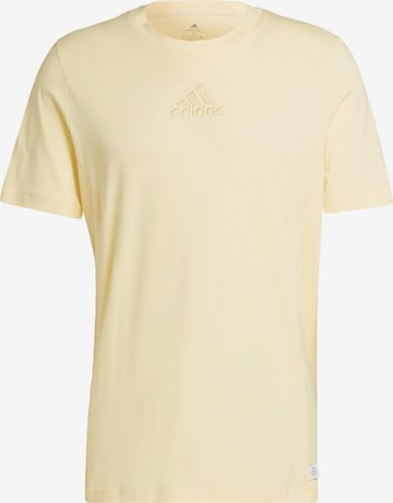 T-Shirt fonctionnel 'Studio Lounge' ADIDAS SPORTSWEAR en jaune : devant