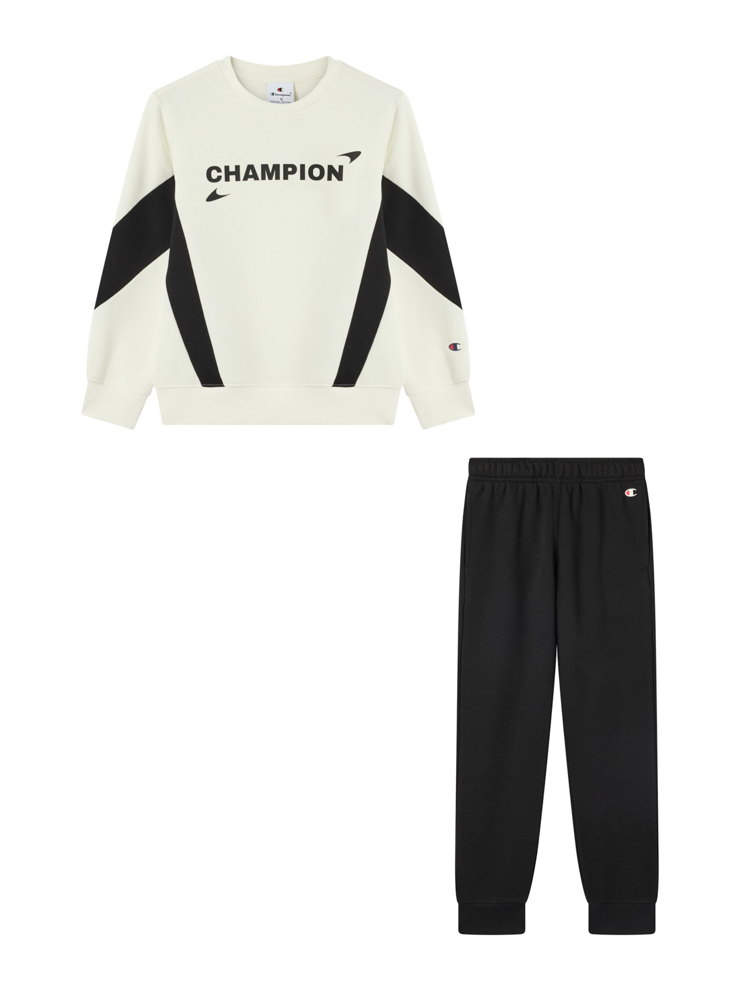 Champion Authentic Athletic Apparel Φόρμα τρεξίματος σε μαύρο: μπροστά