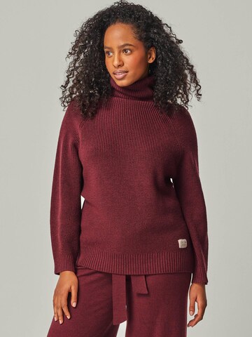 YOU LOOK PERFECT Hausanzug 'LOUNGEWEAR SET - Eve & Bailey' in Rot