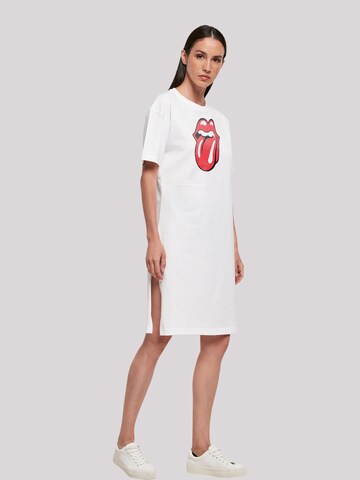 Robe 'The Rolling Stones Zunge' F4NT4STIC en blanc