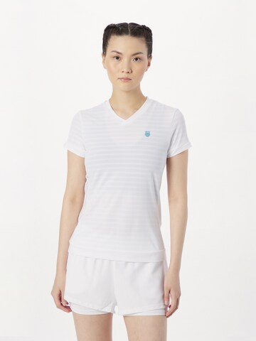 K-Swiss Performance Functioneel shirt 'HYPERCOURT' in Wit: voorkant