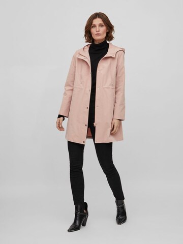 Vila Petite Between-seasons parka in Pink