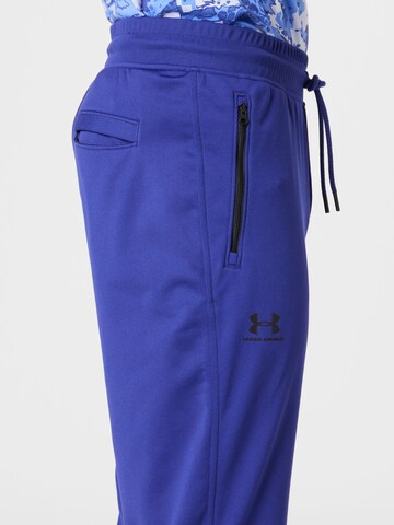 UNDER ARMOUR Ozke Športne hlače | modra barva