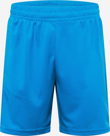 Hummel Regular Workout Pants in Blue: front