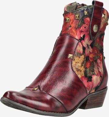 Laura Vita Stiefelette in Rot: Vorderseite