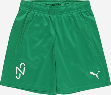 Regular Pantalon de sport 'Neymar' PUMA en vert : devant