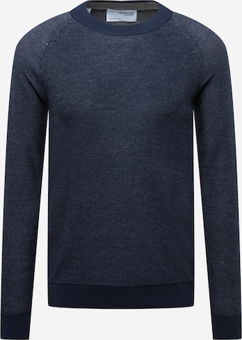 Pull-over 'Mesa' SELECTED HOMME en bleu : devant