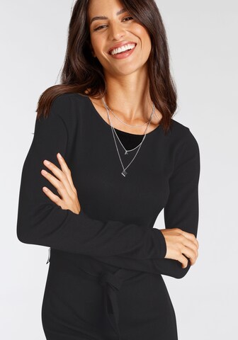 LAURA SCOTT Strickkleid in Schwarz