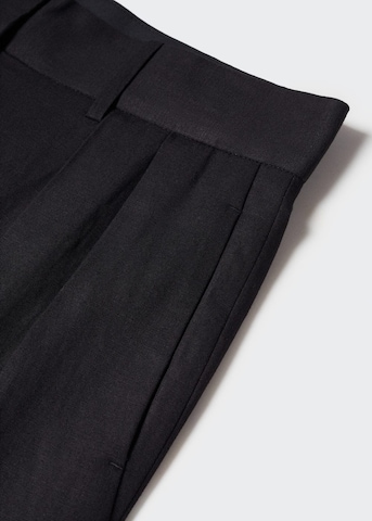 Wide Leg Pantalon à pince 'Biel' MANGO en noir