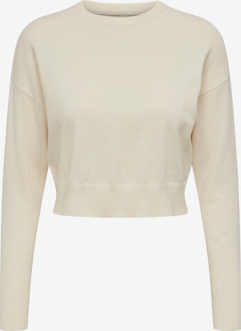 Pull-over 'Libi' ONLY en beige : devant