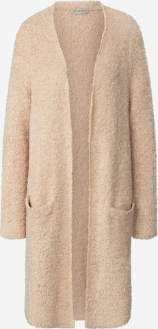 Uta Raasch Knitted Coat in Beige: front