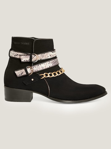 MAD TIGERS Boots 'SNAKE BUCKLE' in Black