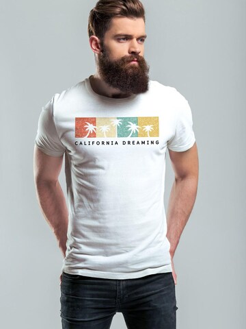 Neverless Shirt 'California Dreaming' in White