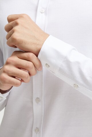 CMPD Slim fit Button Up Shirt in White