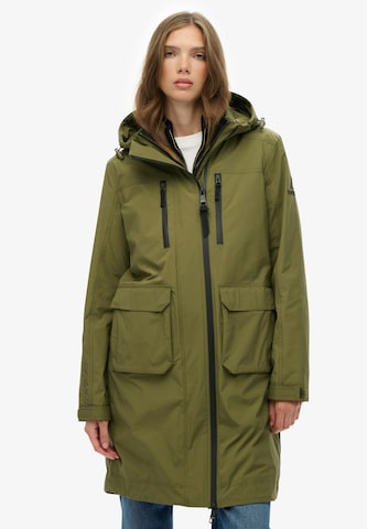 Superdry & Co Tussenmantel in Groen: voorkant