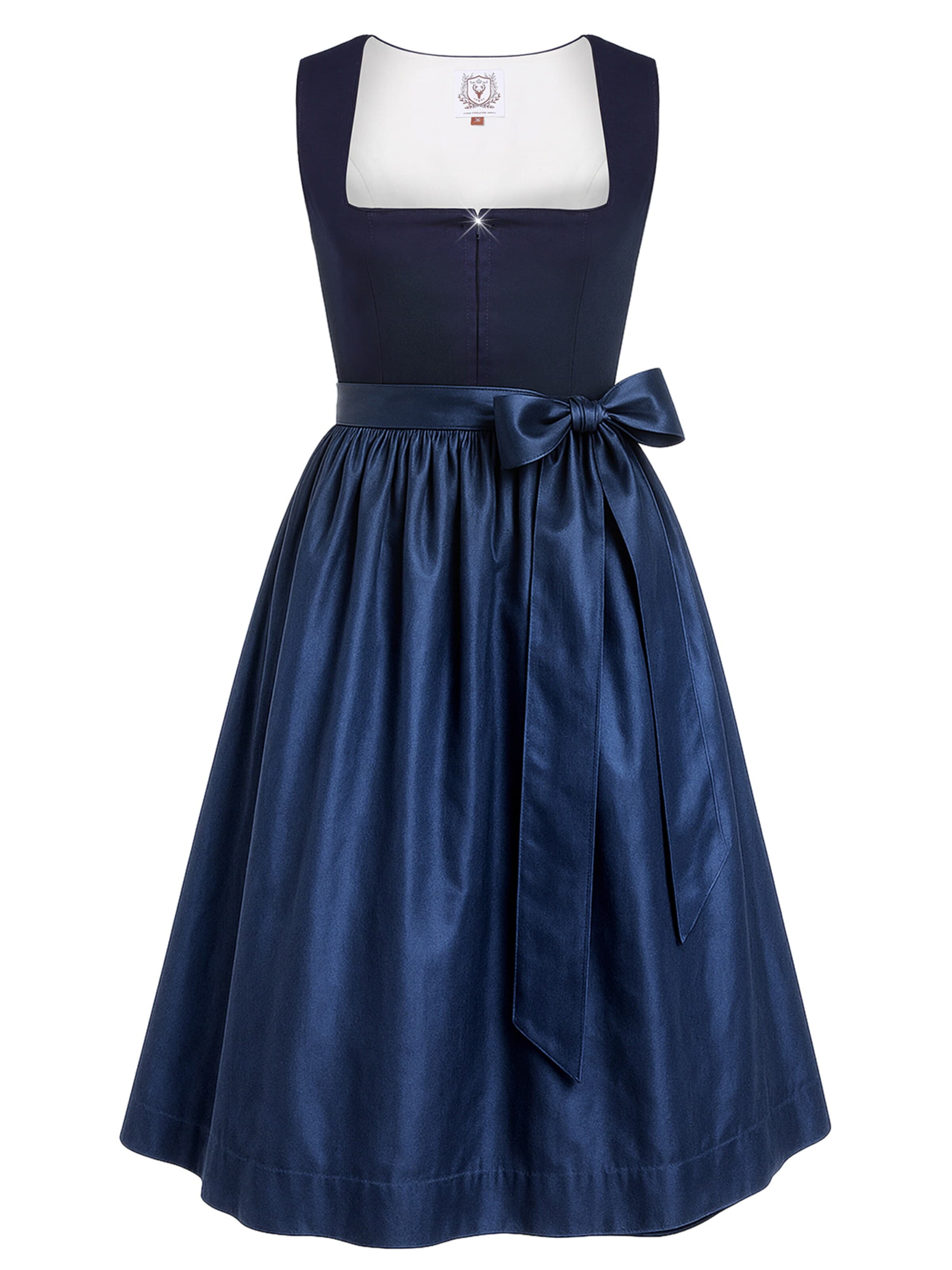 DIRNDLSTERN Dirndl 'Herzmut' in Blue: front