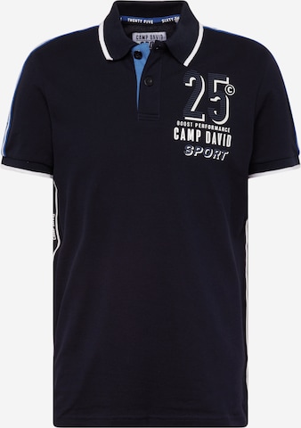 T-Shirt CAMP DAVID en bleu : devant