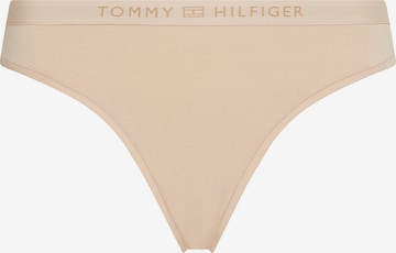 Tommy Hilfiger Underwear Thong in Beige: front