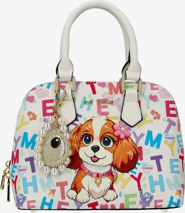 MYMO - Bolso de mano 'POP EYETHEME' en blanco: frente