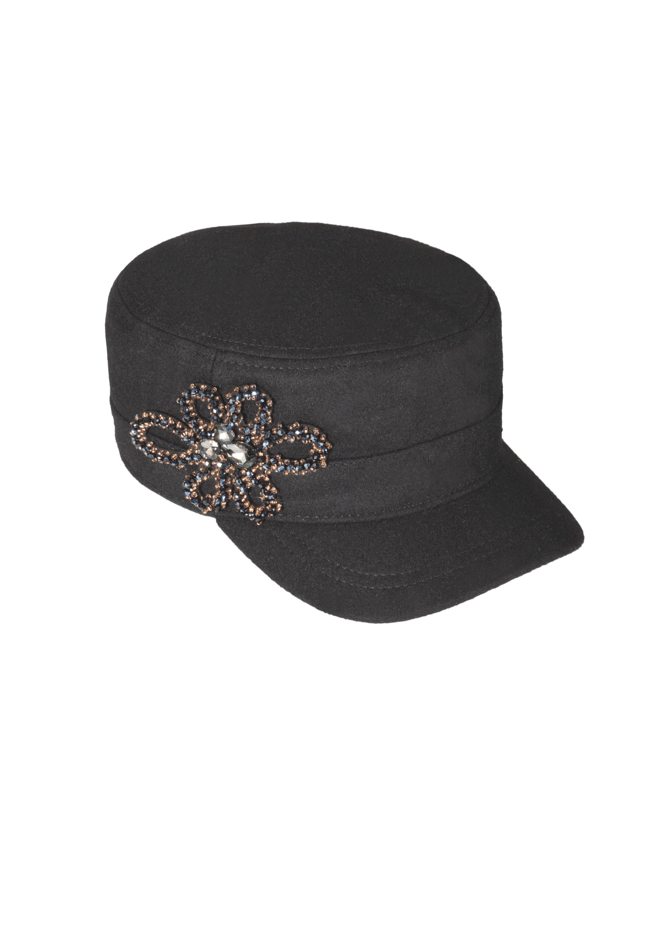 Chaplino Cap in Black: front
