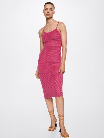 MANGO Summer Dress 'Ray' in Pink