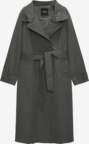 Pull&Bear Between-seasons coat in Grey: front