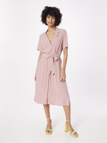 Robe-chemise 'OLIVIA' PIECES en rose : devant