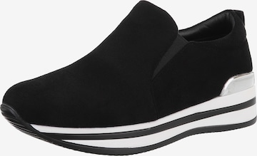 Ital-Design Slip-Ons in Black: front