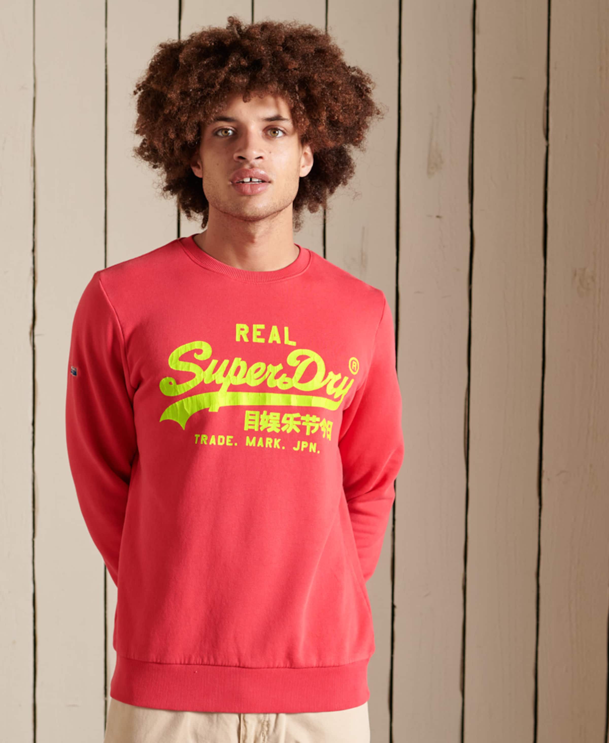 Männer Sweat Superdry Sweatshirt 'American Classic' in Rot - SV75905