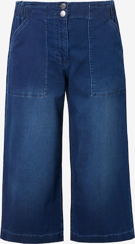 mėlyna Ulla Popken Plačios klešnės Džinsai 'Rose': priekis