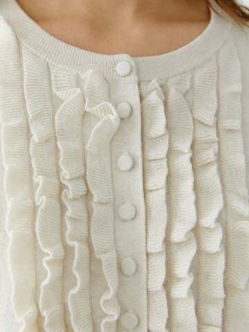 OUI Strickjacke in Weiß